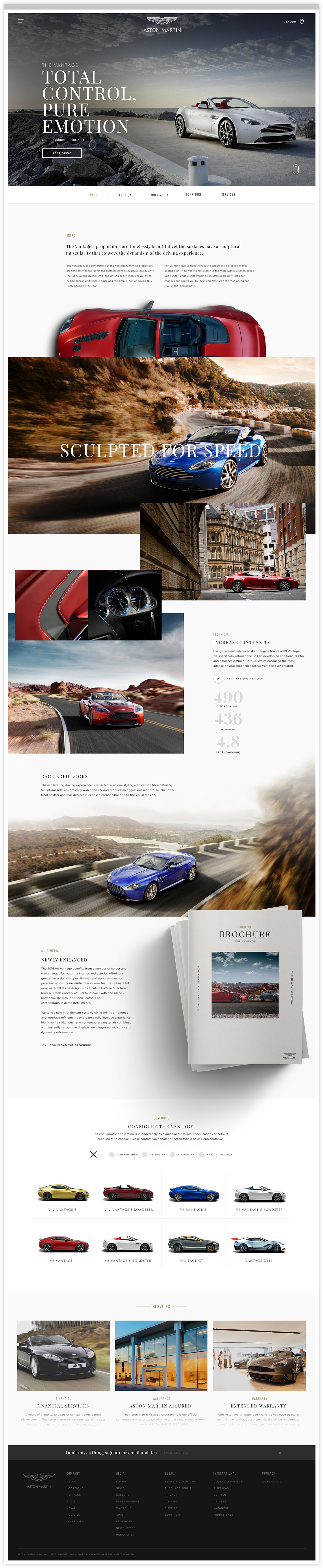 Aston Martin Homepage