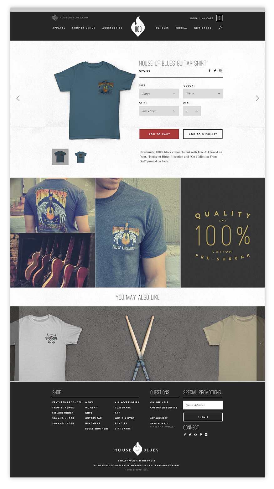 HOB merch site