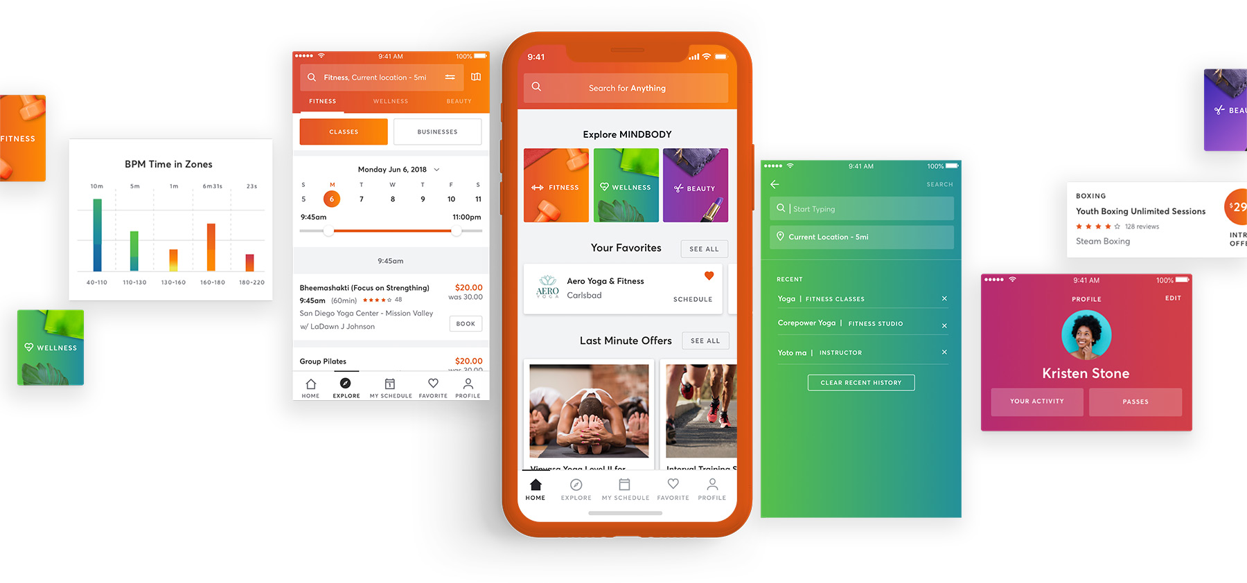 MINDBODY web designs